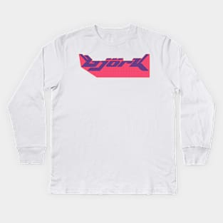 Bjork 3D Logo Kids Long Sleeve T-Shirt